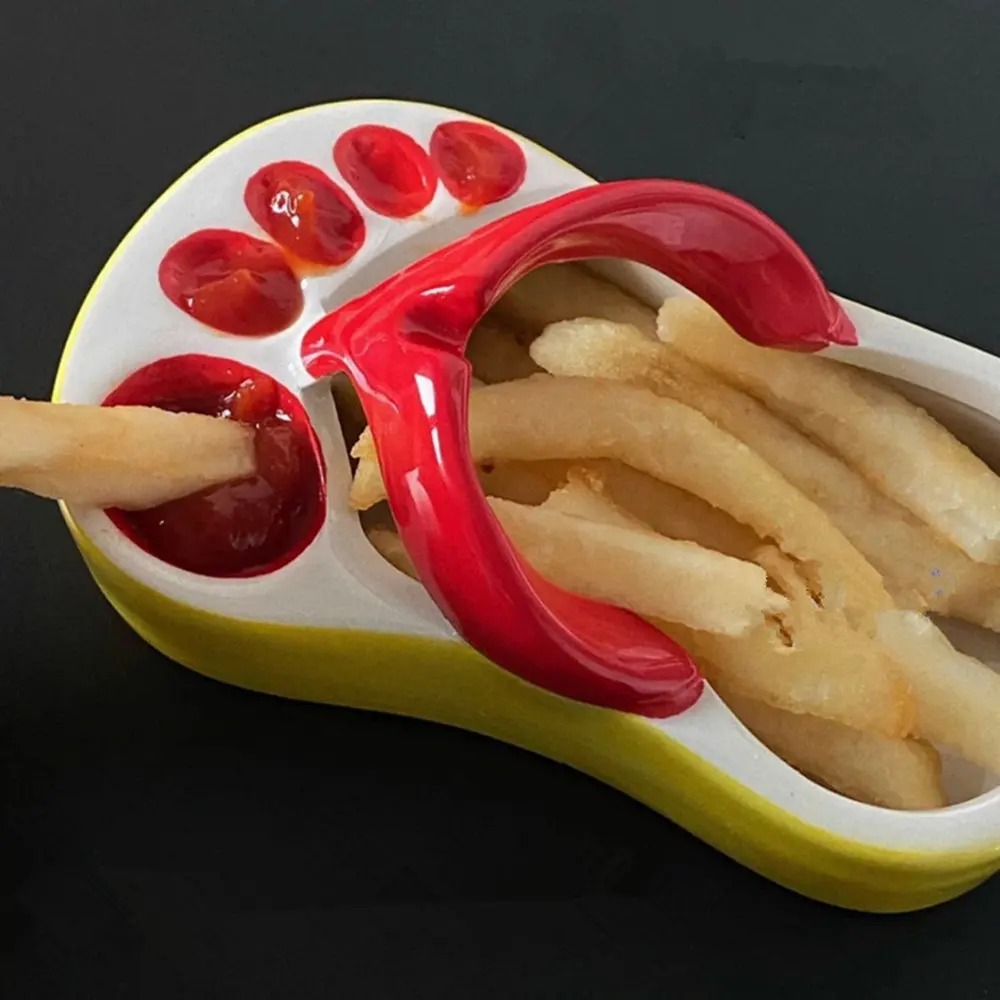 Food Snacks Restaurant - Novel French Fries Plate Creative Funny
