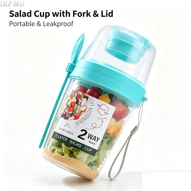 On-the-Go Salad Bowl Set with  - огляд і ціна Food Snacks For Weight Loss