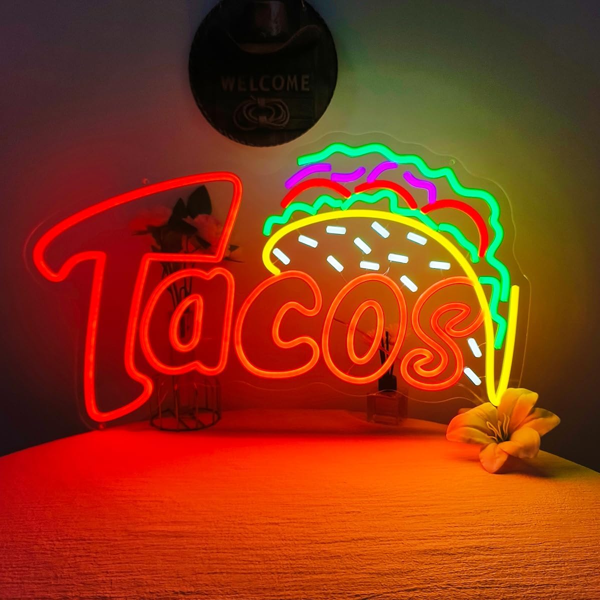 Tacos LED Neon Sign USB Wall L - огляд і ціна Food Snacks Restaurant