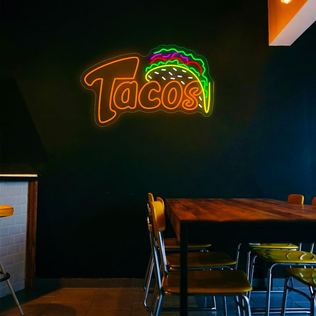 Tacos LED Neon Sign USB Wall L - огляд і ціна Food Snacks Restaurant