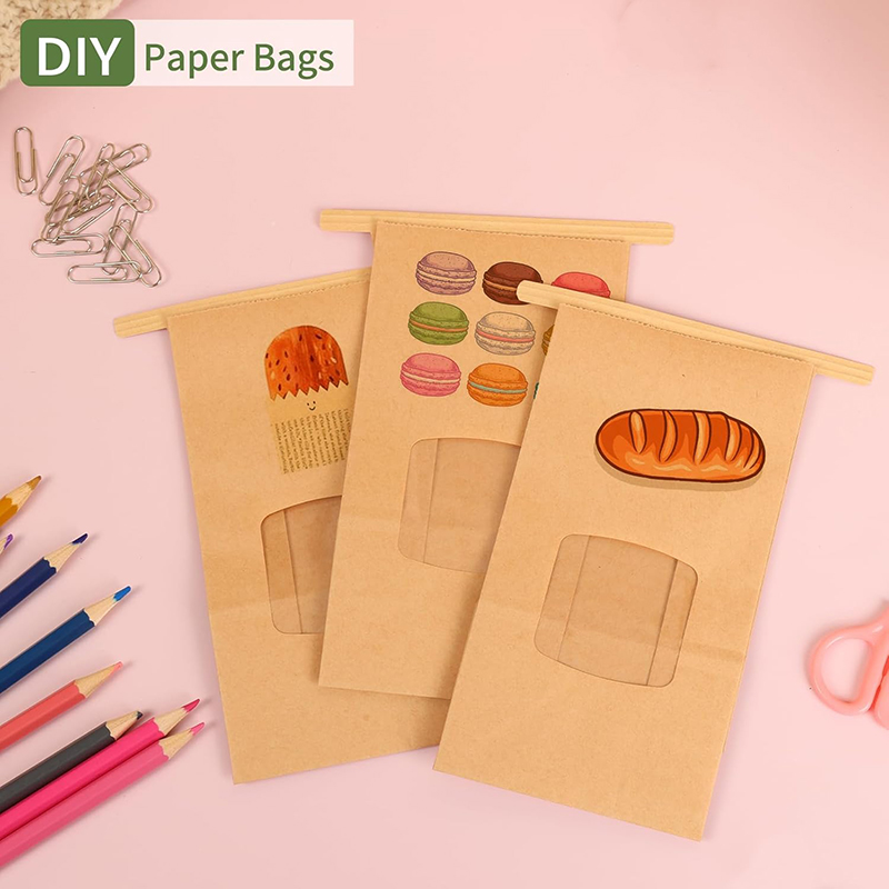 10Pcs Bakery Bags, Window Seal - огляд і ціна Food Snacks For Christmas