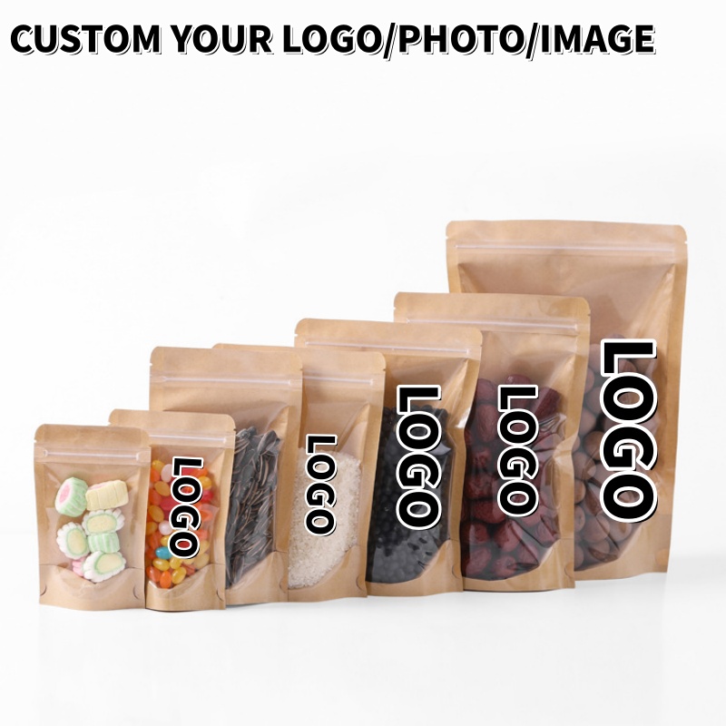 100PCS Clear Front Stand Up Kr - огляд і ціна Food Snacks For Christmas