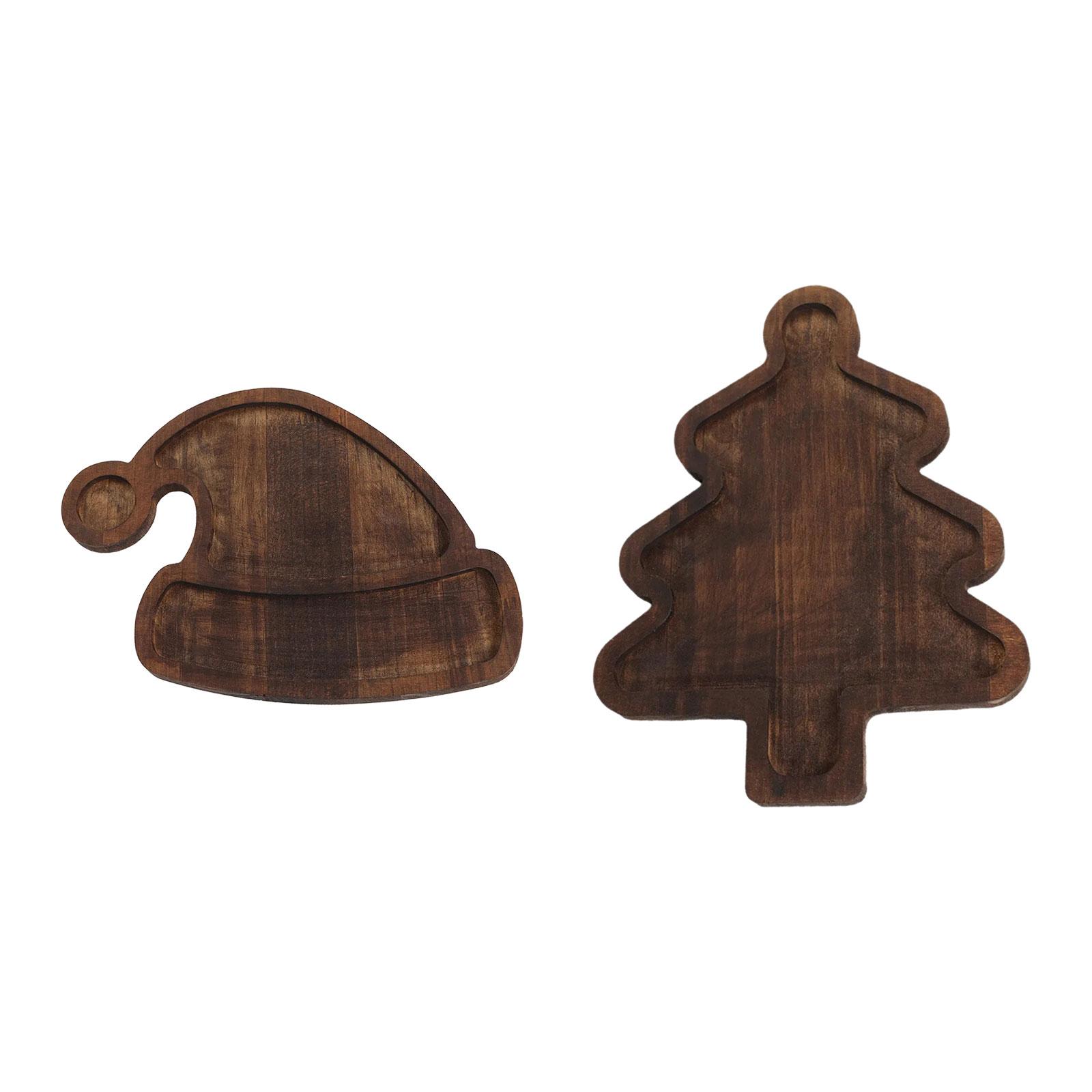 Wood Serving Platter Christmas - огляд і ціна Food Snacks For Christmas