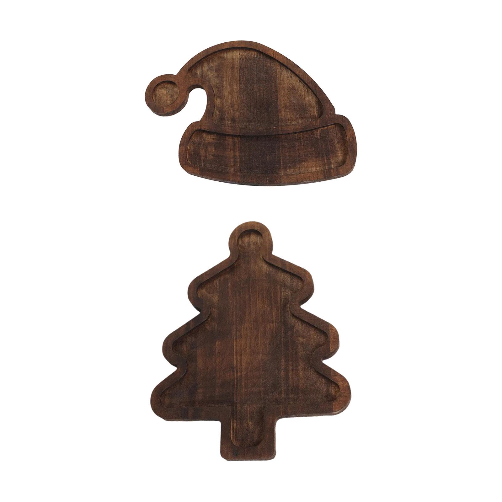 Wood Serving Platter Christmas - огляд і ціна Food Snacks For Christmas