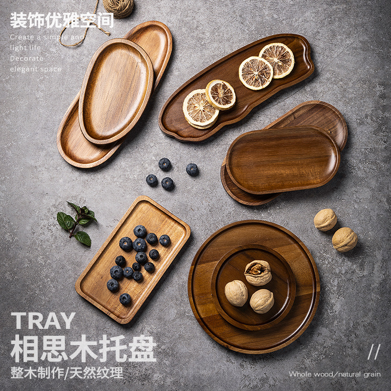 Tableware Solid Wood Food Tray - огляд і ціна Food In Japanese Snacks