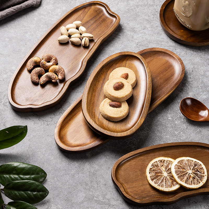 Tableware Solid Wood Food Tray - огляд і ціна Food In Japanese Snacks