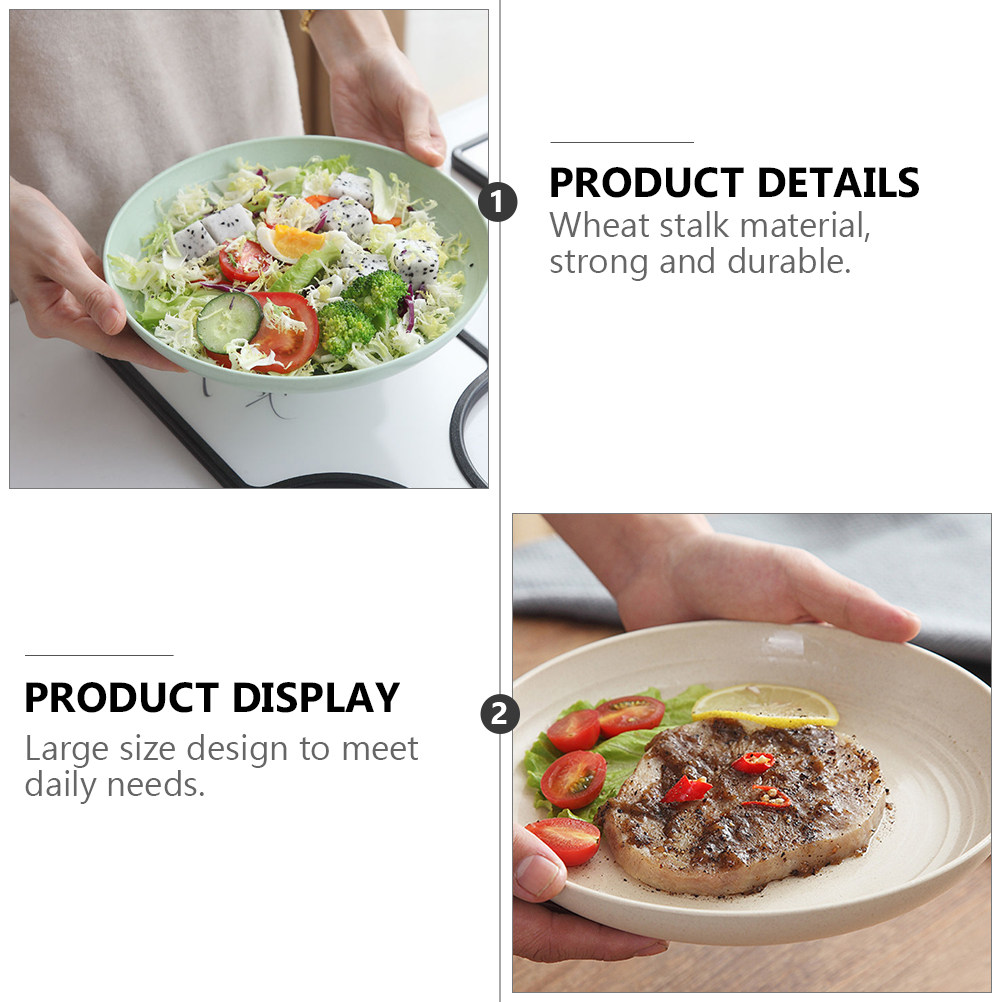 4Pcs Wheat Stalk Meal Plate Ex - огляд і ціна Food Snacks Restaurant