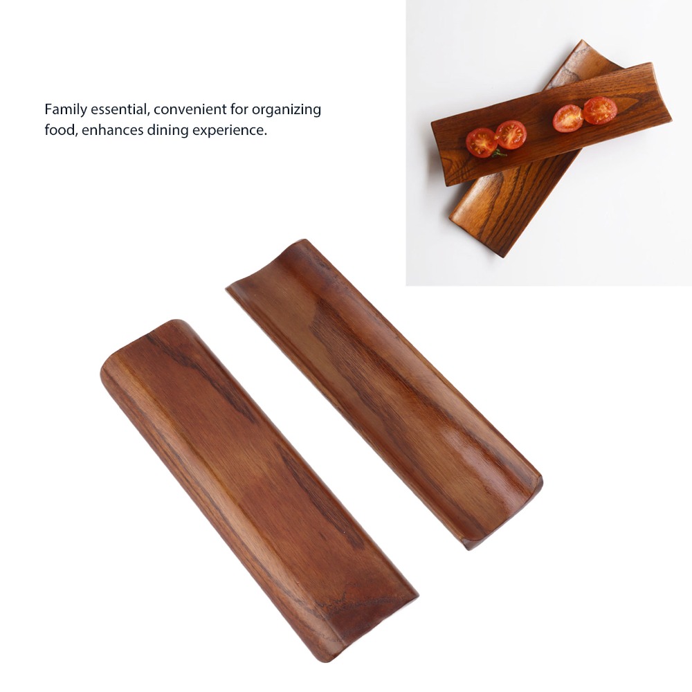 2PCS Serving Plates Wooden Sus - огляд і ціна Food In Japanese Snacks