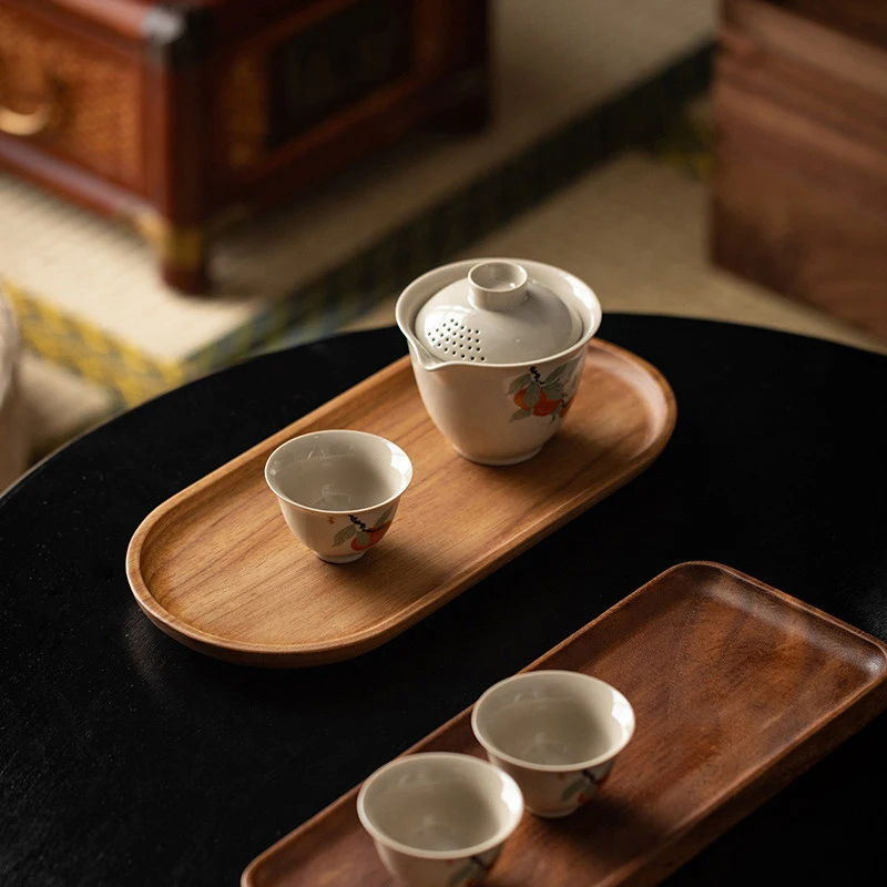 Tableware Solid Wood Food Tray - огляд і ціна Food In Japanese Snacks