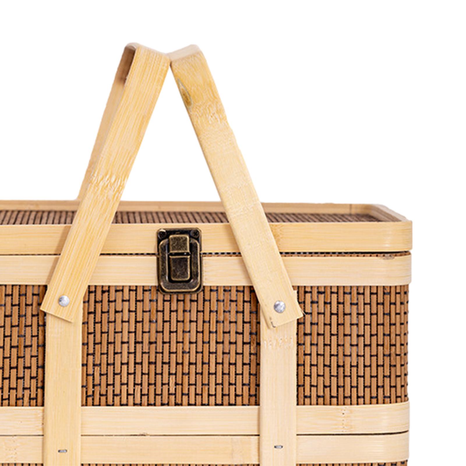 Woven Picnic Basket,Food Stora - огляд і ціна Food Snacks Hamper
