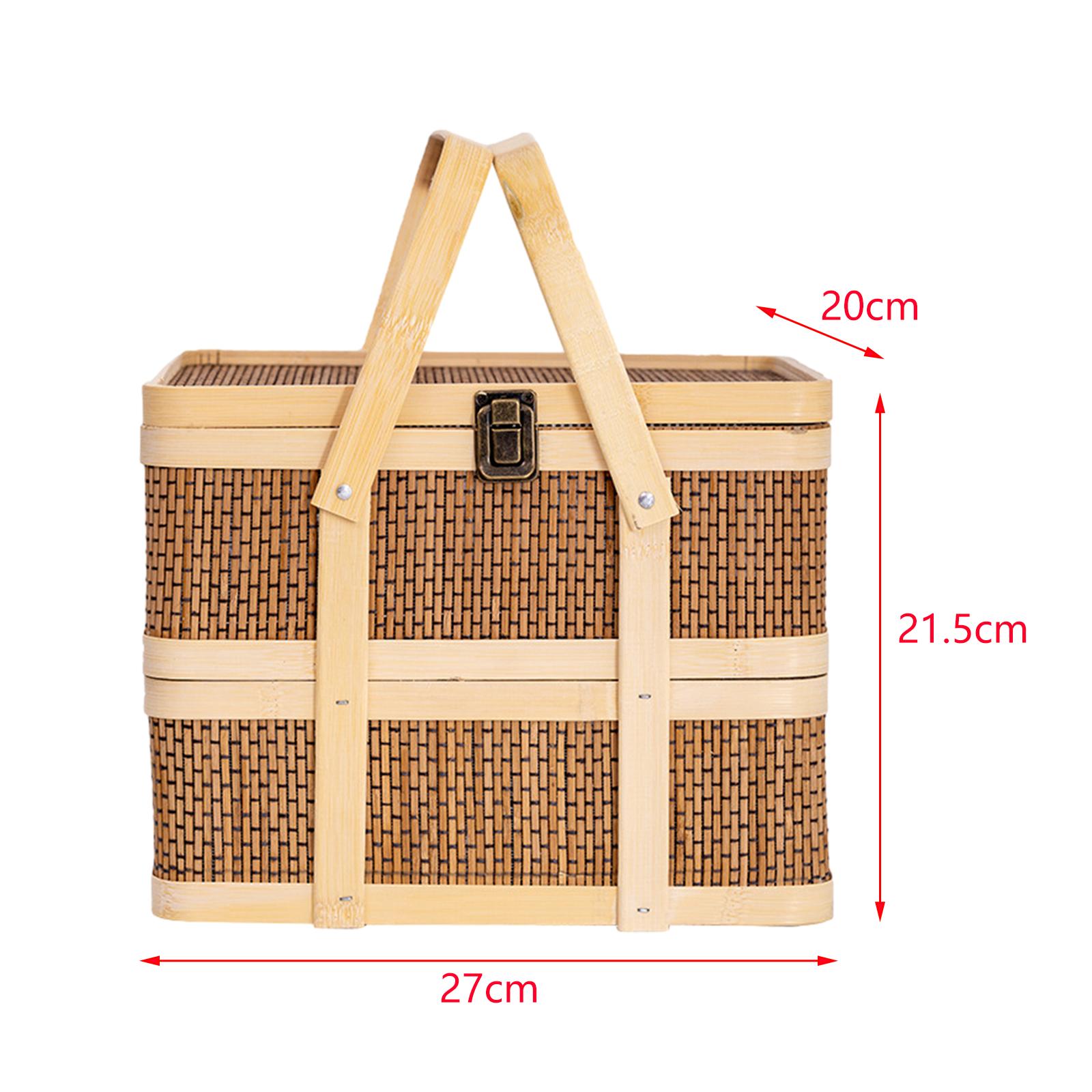Woven Picnic Basket,Food Stora - огляд і ціна Food Snacks Hamper