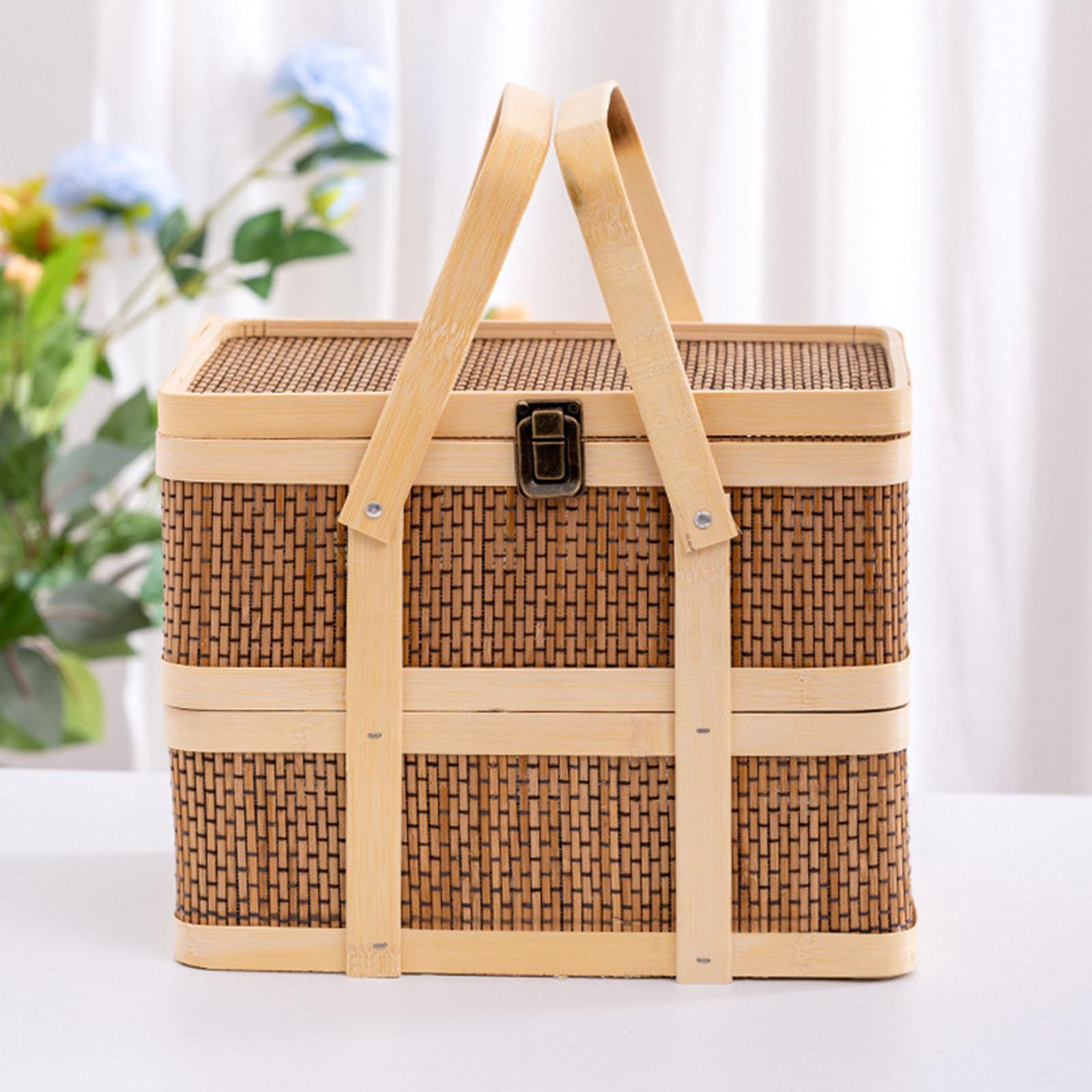 Woven Picnic Basket,Food Stora - огляд і ціна Food Snacks Hamper