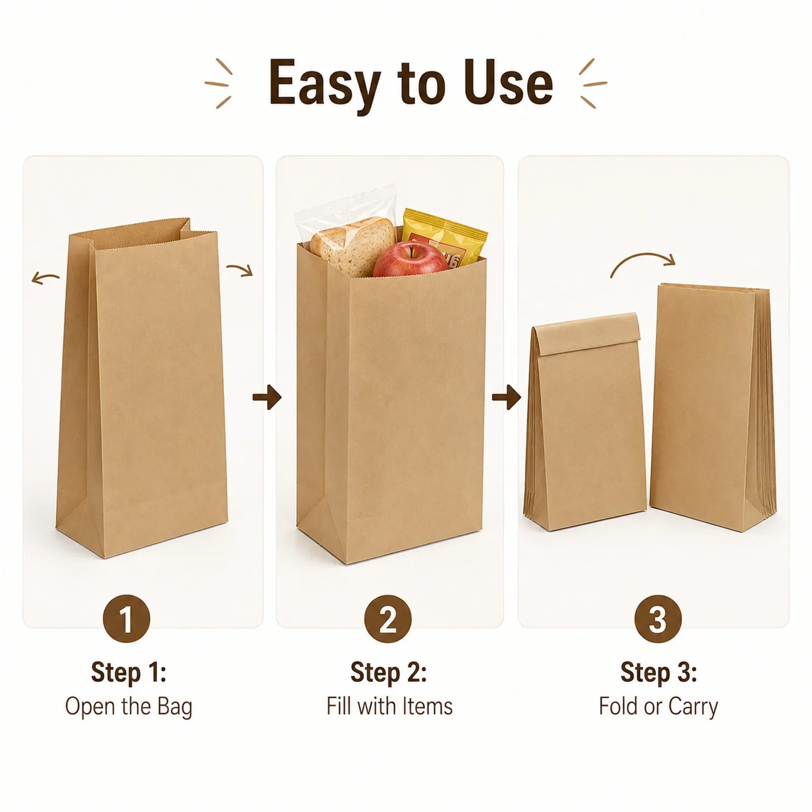10-30Pcs Small Brown Kraft Pap - огляд і ціна Food Snacks For Christmas